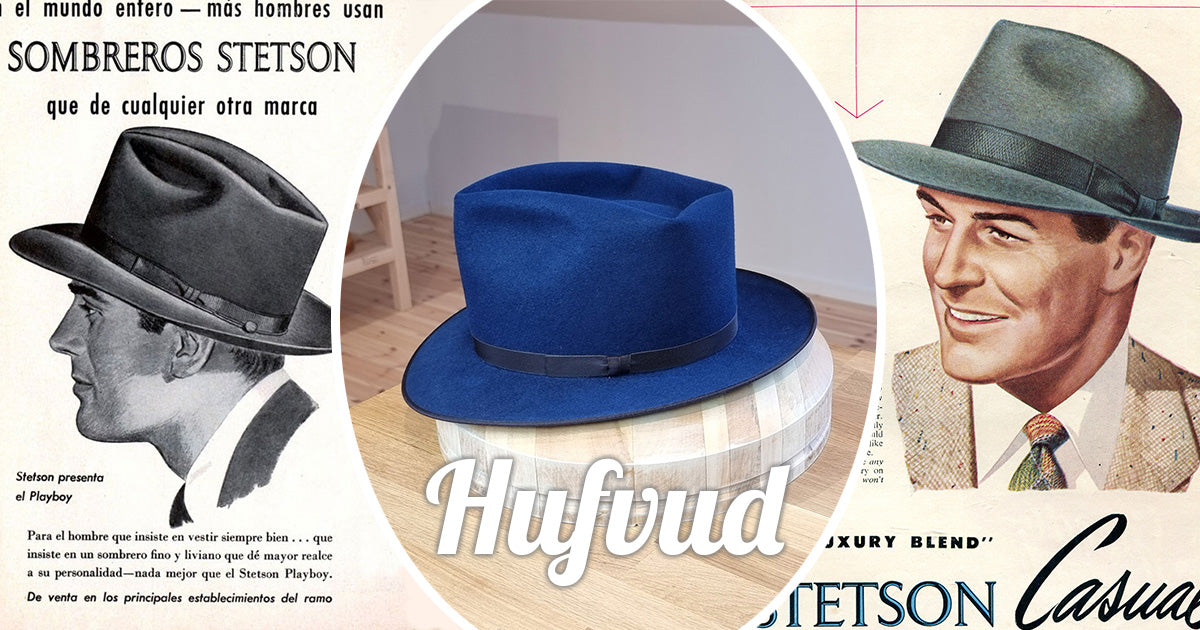 PLAYBOY FEDORA | 30X BEAVER BLEND | ROYAL BLUE COLOR | SIZE 58, US 7 1/4
