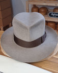 LEIFUR Adventure FEDORA | BEAVER HUNDRED | NATURAL COLOR LIMITED EDITION | WESTERN WEIGHT | SIZE 58, US 7 1/4