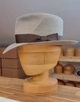LEIFUR Adventure FEDORA | BEAVER HUNDRED | NATURAL COLOR LIMITED EDITION | WESTERN WEIGHT | SIZE 58, US 7 1/4