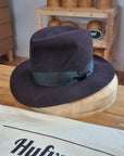 LEIFUR Raven Crown FEDORA | BEAVER FIFTY | OXBLOOD COLOR | MULTIPLE SIZE AVAILABLE