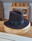 LEIFUR Raven Crown FEDORA | BEAVER FIFTY | OXBLOOD COLOR | MULTIPLE SIZE AVAILABLE