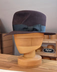 LEIFUR Raven Crown FEDORA | BEAVER FIFTY | OXBLOOD COLOR | MULTIPLE SIZE AVAILABLE