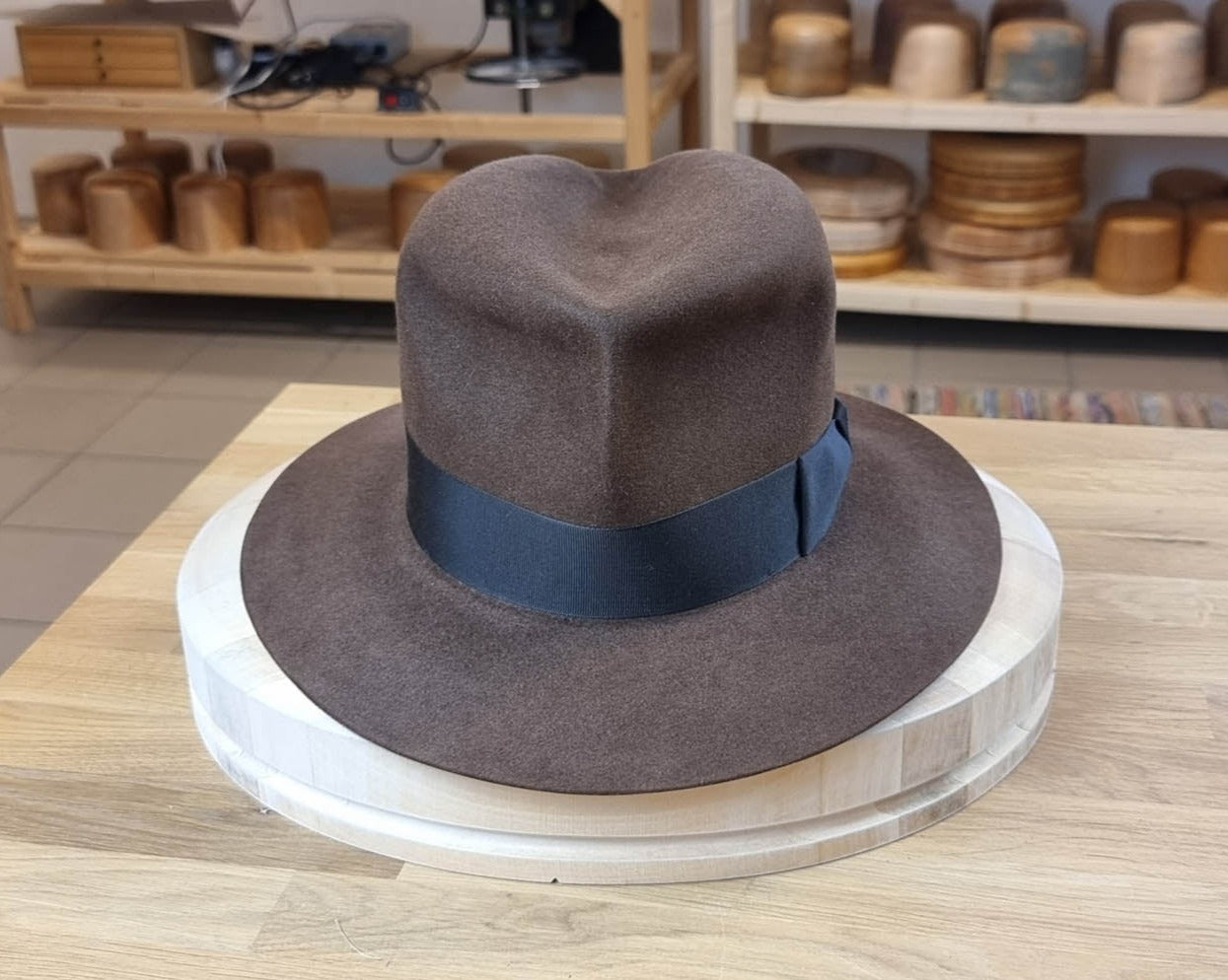 LEIFUR Lucky FEDORA | SABLE BROWN | 50X BEAVER BLEND | SIZE 58, US 7 1/4