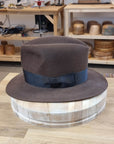 LEIFUR Lucky FEDORA | SABLE BROWN | 50X BEAVER BLEND | SIZE 58, US 7 1/4