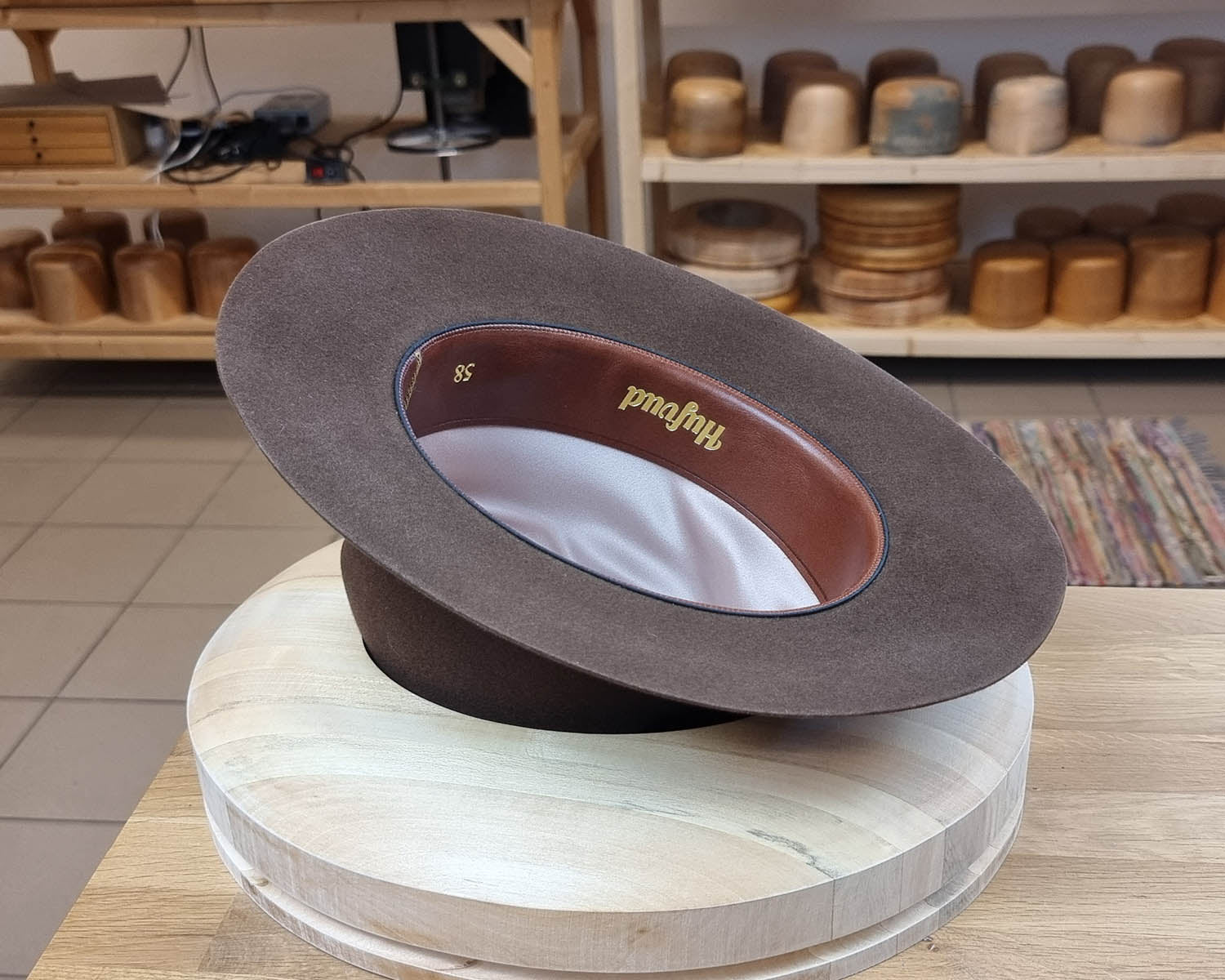 LEIFUR Lucky FEDORA | SABLE BROWN | 50X BEAVER BLEND | SIZE 58, US 7 1/4