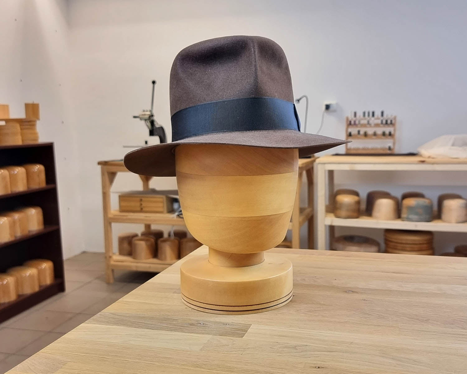 LEIFUR Lucky FEDORA | SABLE BROWN | 50X BEAVER BLEND | SIZE 58, US 7 1/4