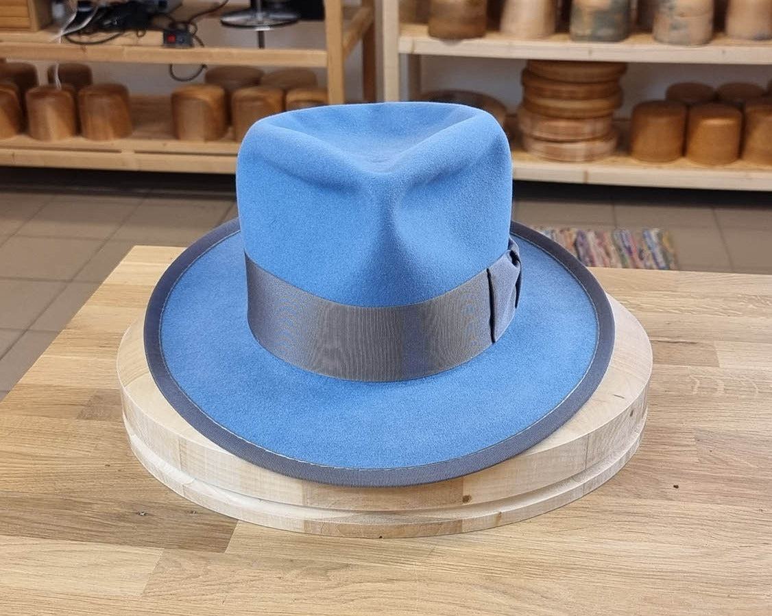 WHIPPET FEDORA | 50X BEAVER BLEND | MAJESTIC BLUE | SIZE 62, US 7 3/4