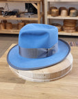 WHIPPET FEDORA | 50X BEAVER BLEND | MAJESTIC BLUE | SIZE 62, US 7 3/4