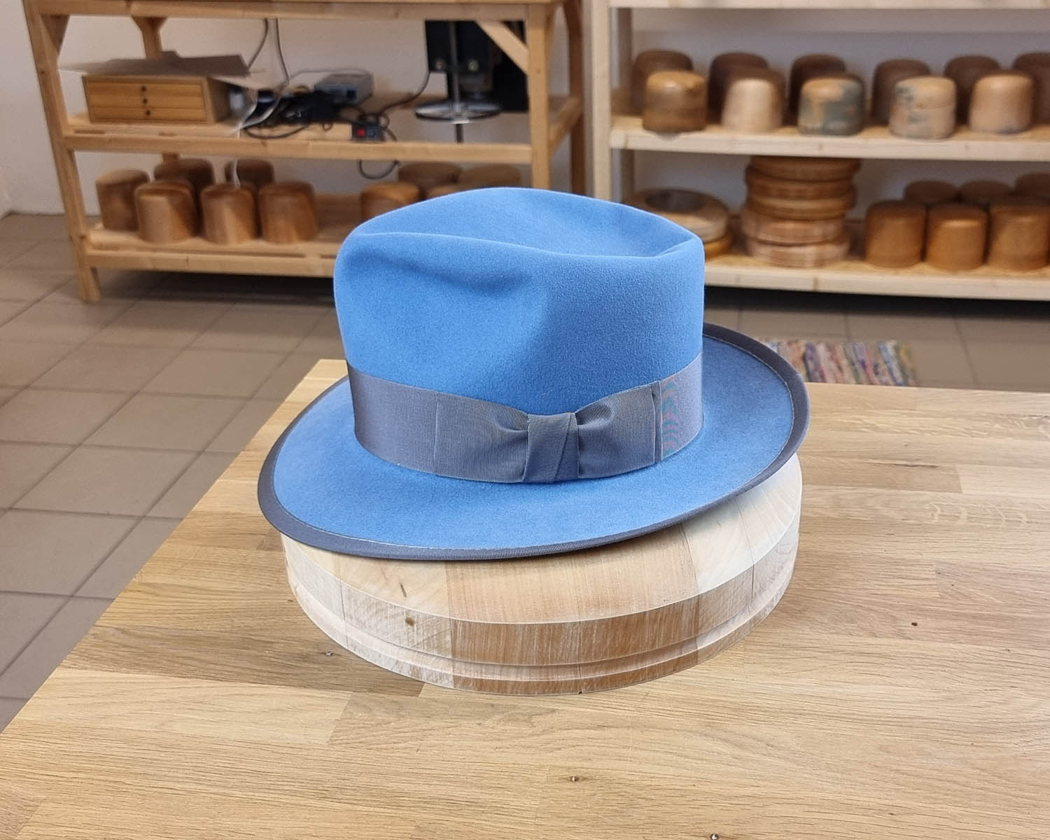 WHIPPET FEDORA | 50X BEAVER BLEND | MAJESTIC BLUE | SIZE 62, US 7 3/4