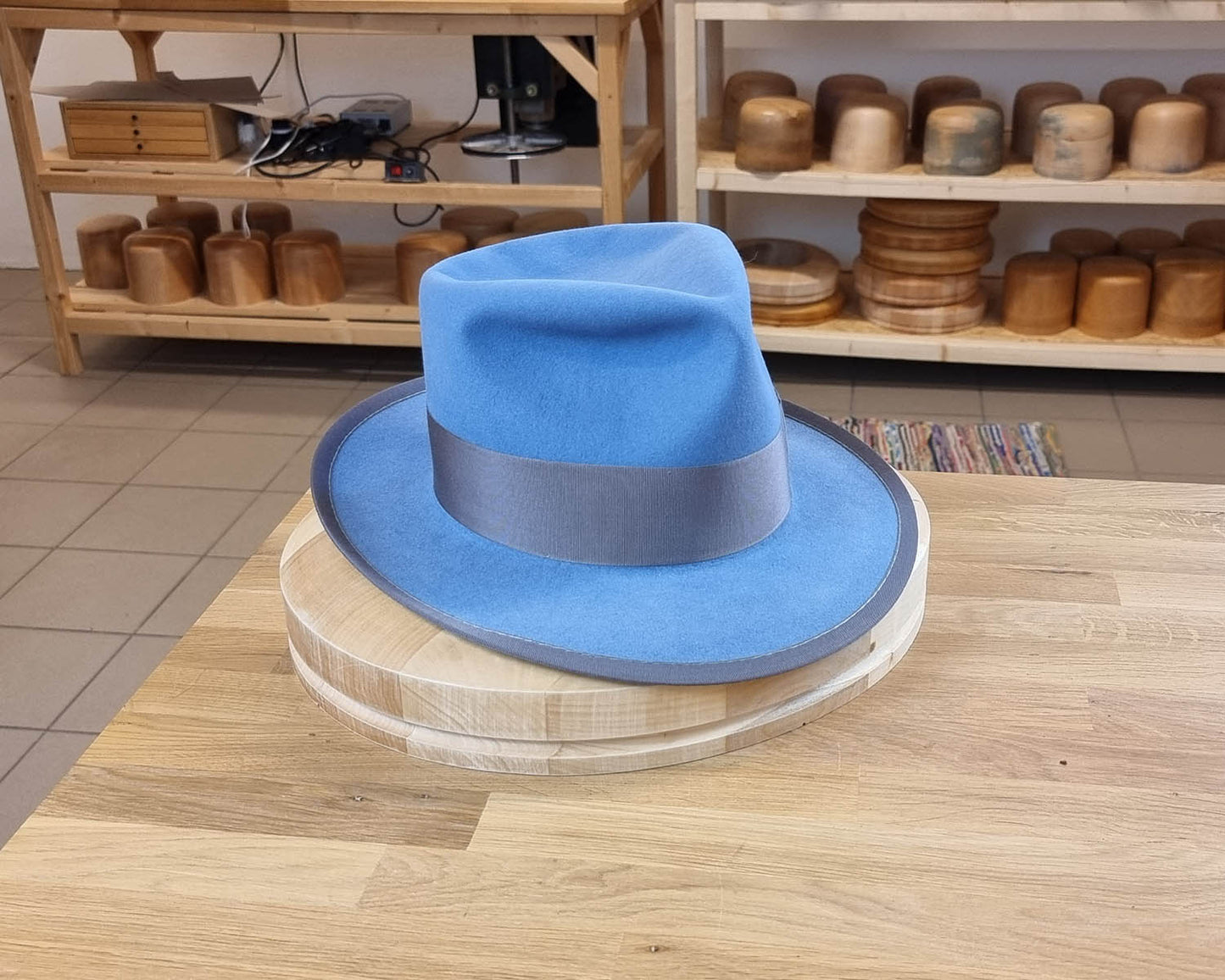 WHIPPET FEDORA | 50X BEAVER BLEND | MAJESTIC BLUE | SIZE 62, US 7 3/4