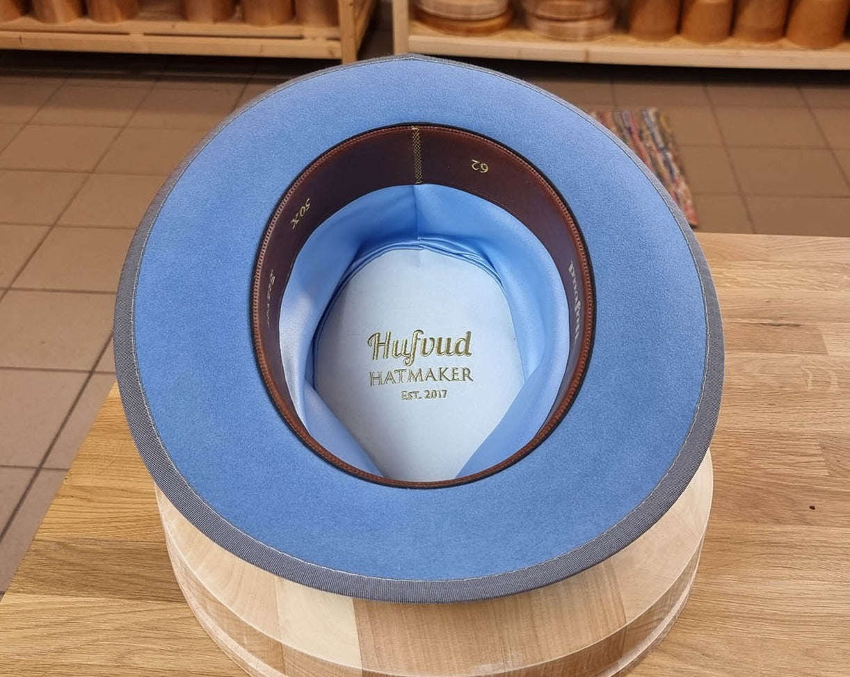 WHIPPET FEDORA | 50X BEAVER BLEND | MAJESTIC BLUE | SIZE 62, US 7 3/4