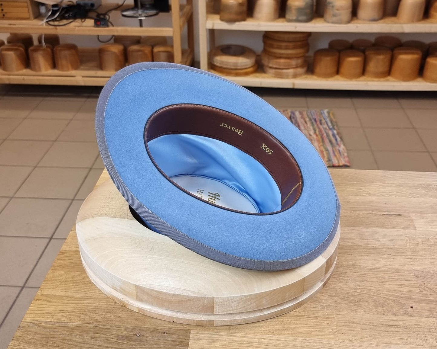 WHIPPET FEDORA | 50X BEAVER BLEND | MAJESTIC BLUE | SIZE 62, US 7 3/4