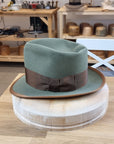 WHIPPET FEDORA | DELUXE RABBIT & HARE BLEND | SAGE GREEN | SIZE 59, US 7 3/8