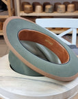 WHIPPET FEDORA | DELUXE RABBIT & HARE BLEND | SAGE GREEN | SIZE 59, US 7 3/8
