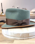 WHIPPET FEDORA | DELUXE RABBIT & HARE BLEND | SAGE GREEN | SIZE 59, US 7 3/8