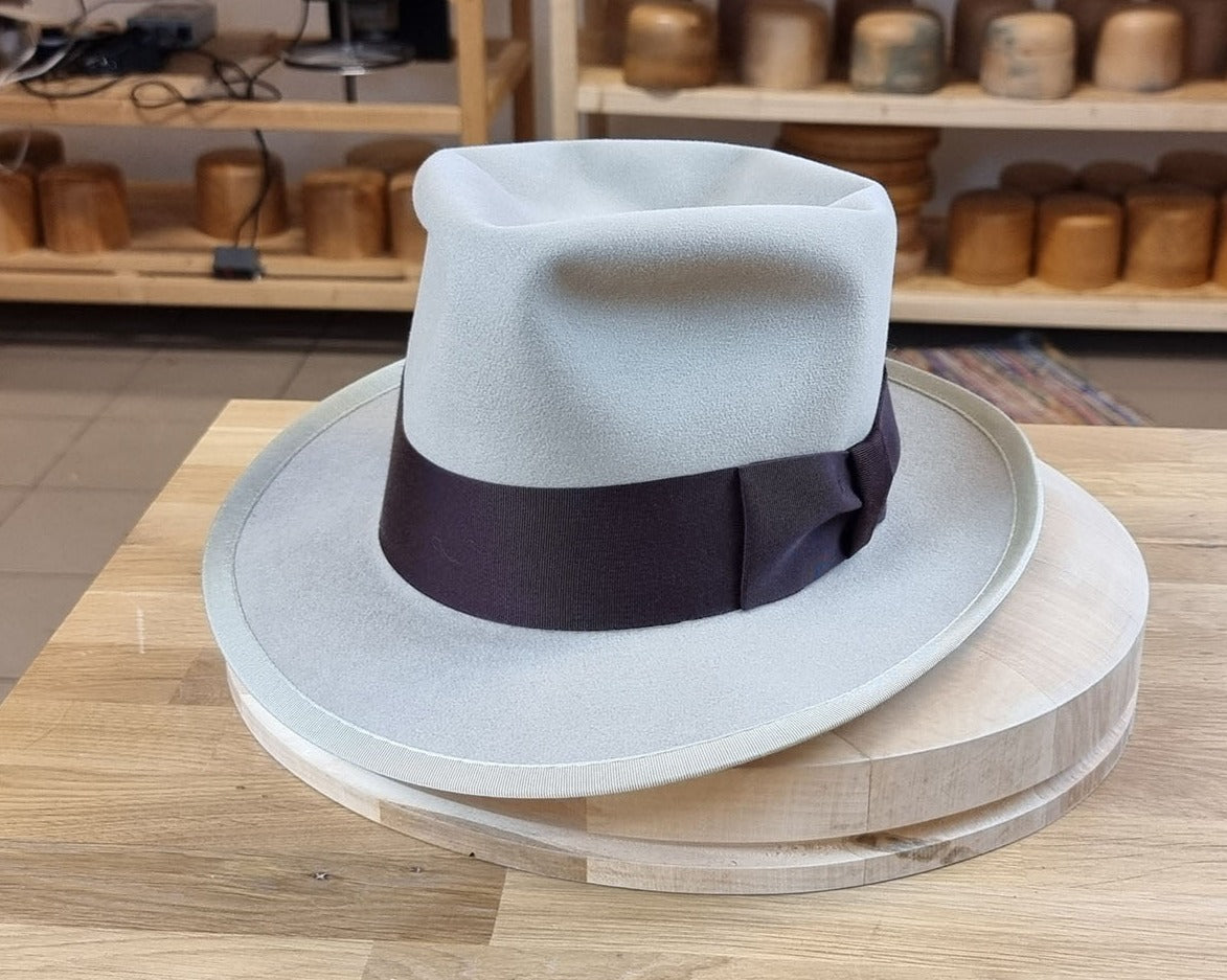 WHIPPET FEDORA | 100X BEAVER | SILVERBELLY | SIZE 61, US 7 5/8