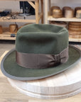 WHIPPET FEDORA | DELUXE RABBIT & HARE BLEND | MOSS GREEN | SIZE 60, US 7 1/2