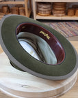 WHIPPET FEDORA | DELUXE RABBIT & HARE BLEND | MOSS GREEN | SIZE 60, US 7 1/2
