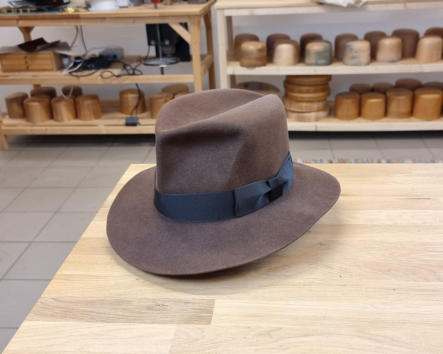 LEIFUR Lucky FEDORA | SABLE BROWN | 30X BEAVER BLEND | SIZE 60, US 7 1/2