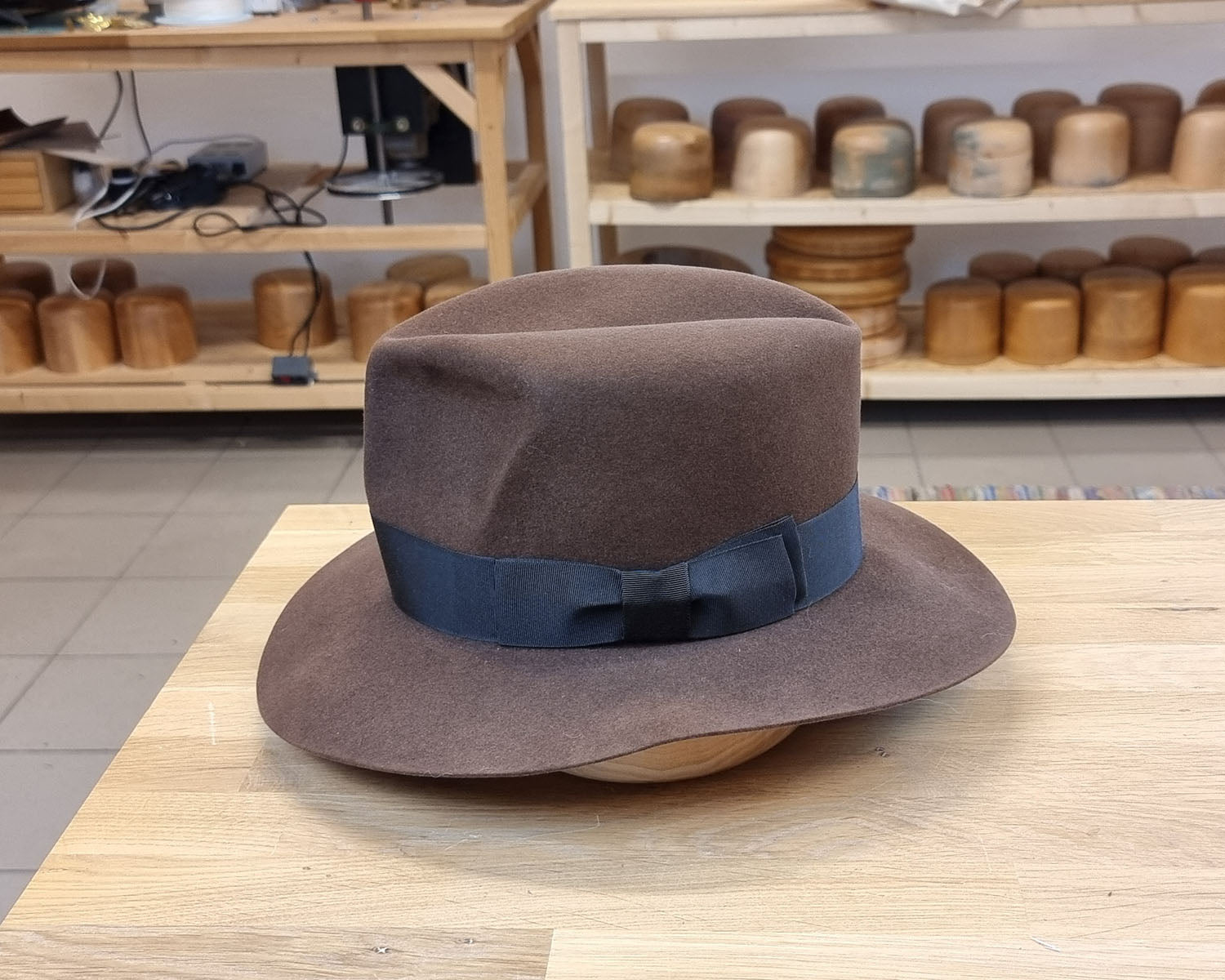 LEIFUR Lucky FEDORA | SABLE BROWN | 30X BEAVER BLEND | SIZE 60, US 7 1/2