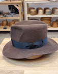 LEIFUR Lucky FEDORA | SABLE BROWN | 30X BEAVER BLEND | SIZE 60, US 7 1/2