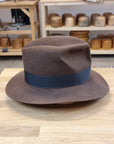 LEIFUR Lucky FEDORA | SABLE BROWN | 30X BEAVER BLEND | SIZE 60, US 7 1/2