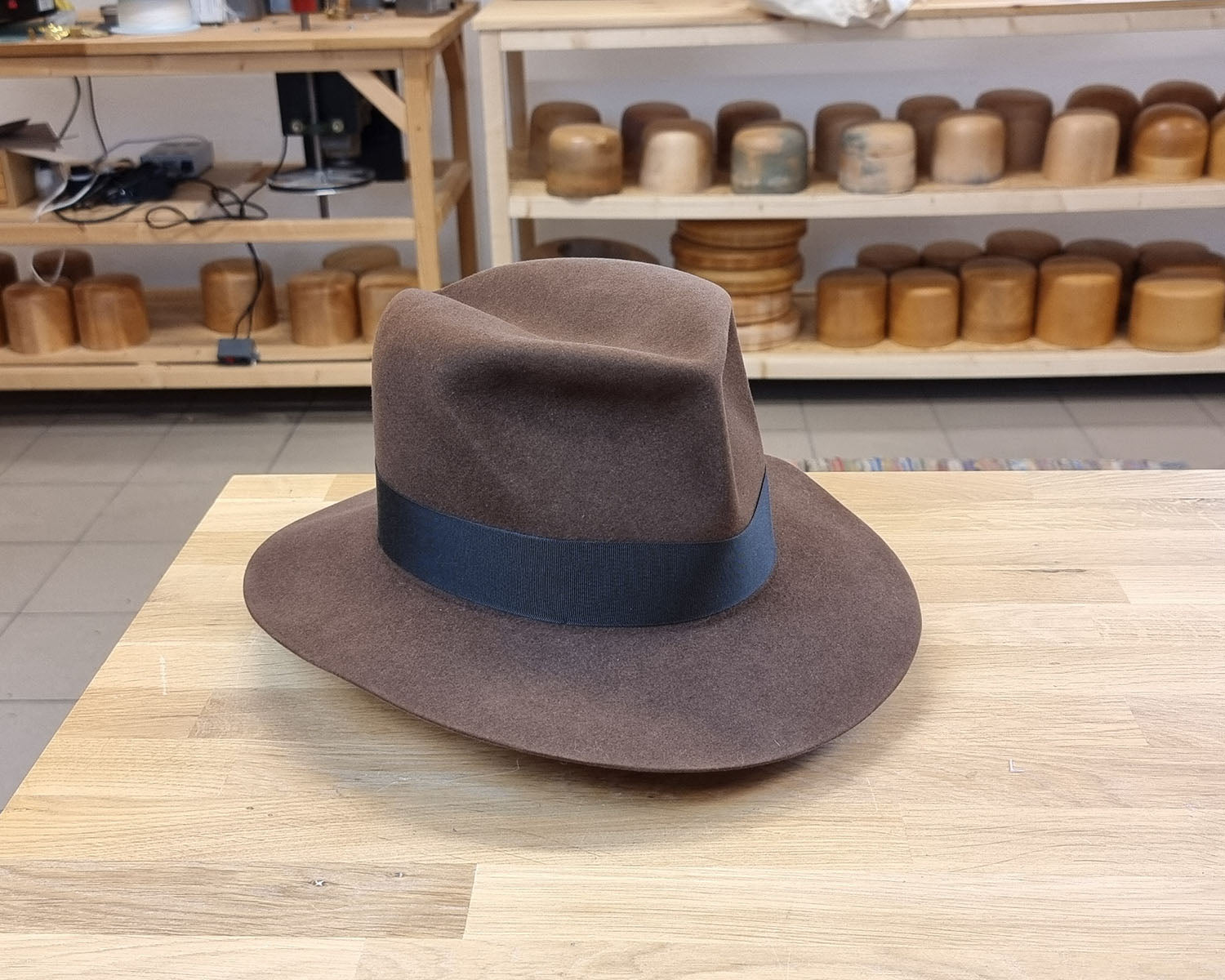 LEIFUR Lucky FEDORA | SABLE BROWN | 30X BEAVER BLEND | SIZE 60, US 7 1/2