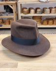 LEIFUR Lucky FEDORA | SABLE BROWN | 30X BEAVER BLEND | SIZE 60, US 7 1/2