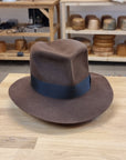 LEIFUR Lucky FEDORA | SABLE BROWN | 30X BEAVER BLEND | SIZE 60, US 7 1/2