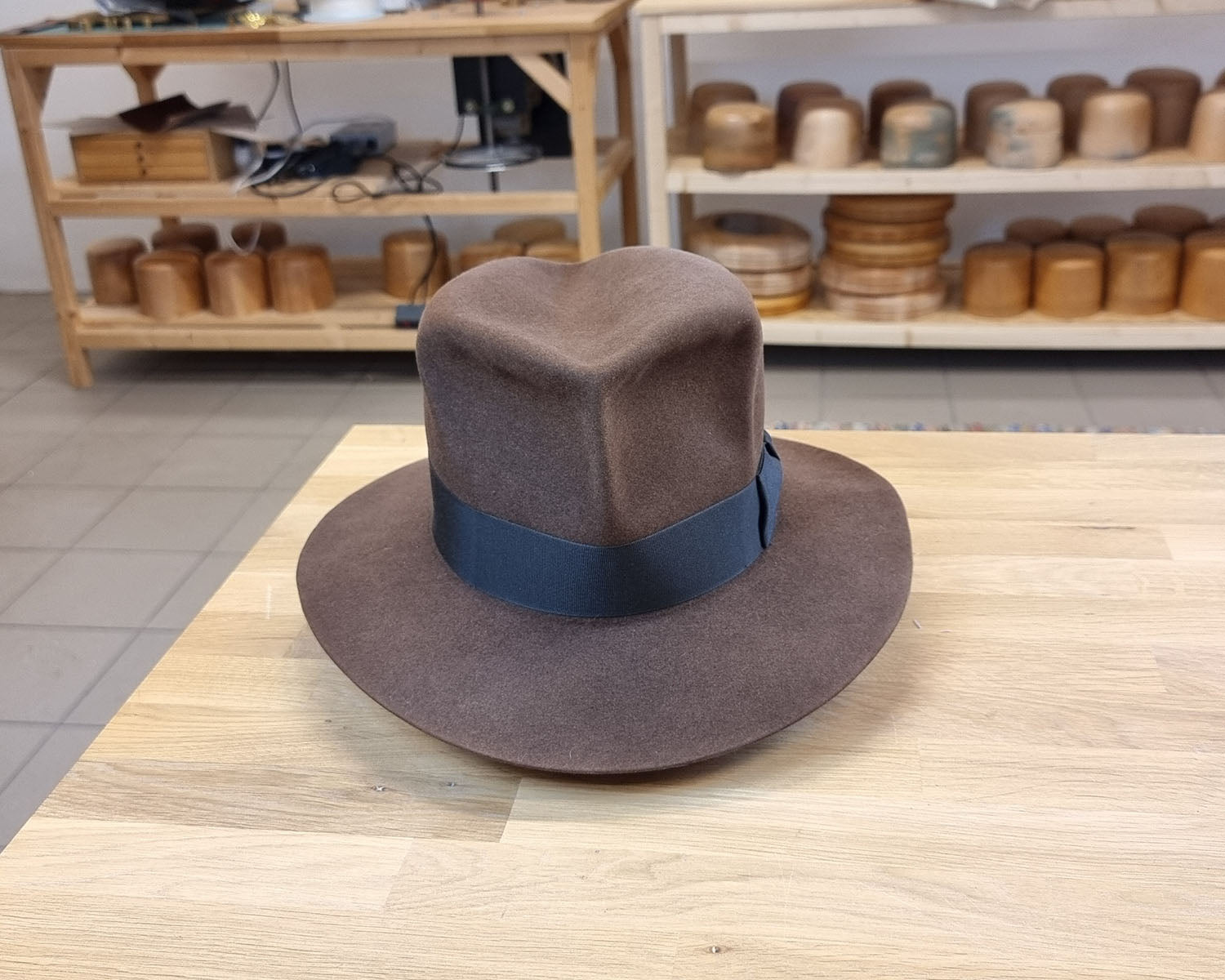 LEIFUR Lucky FEDORA | SABLE BROWN | 30X BEAVER BLEND | SIZE 60, US 7 1/2