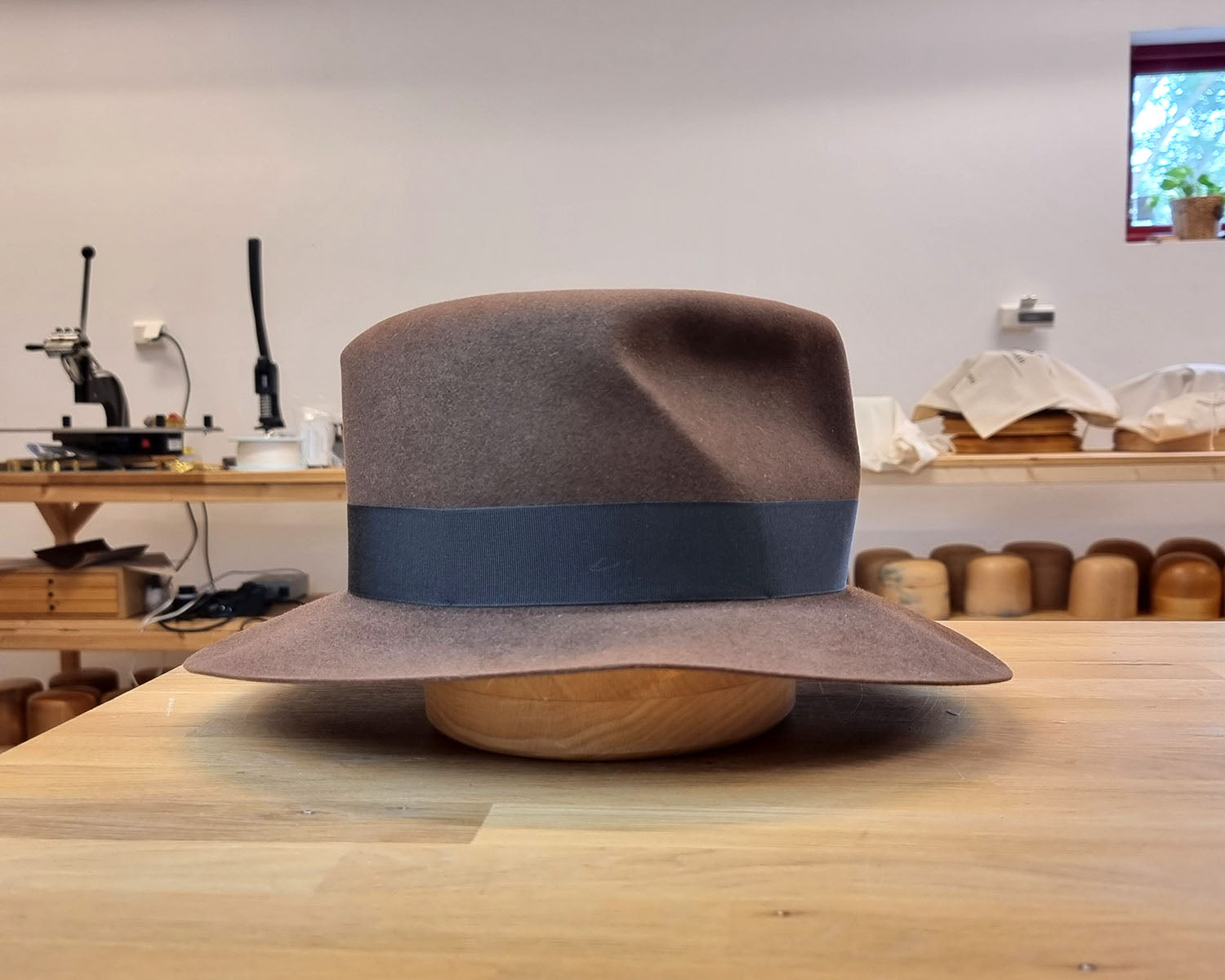 LEIFUR Lucky FEDORA | SABLE BROWN | 30X BEAVER BLEND | SIZE 60, US 7 1/2