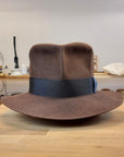 LEIFUR Lucky FEDORA | SABLE BROWN | 30X BEAVER BLEND | SIZE 60, US 7 1/2