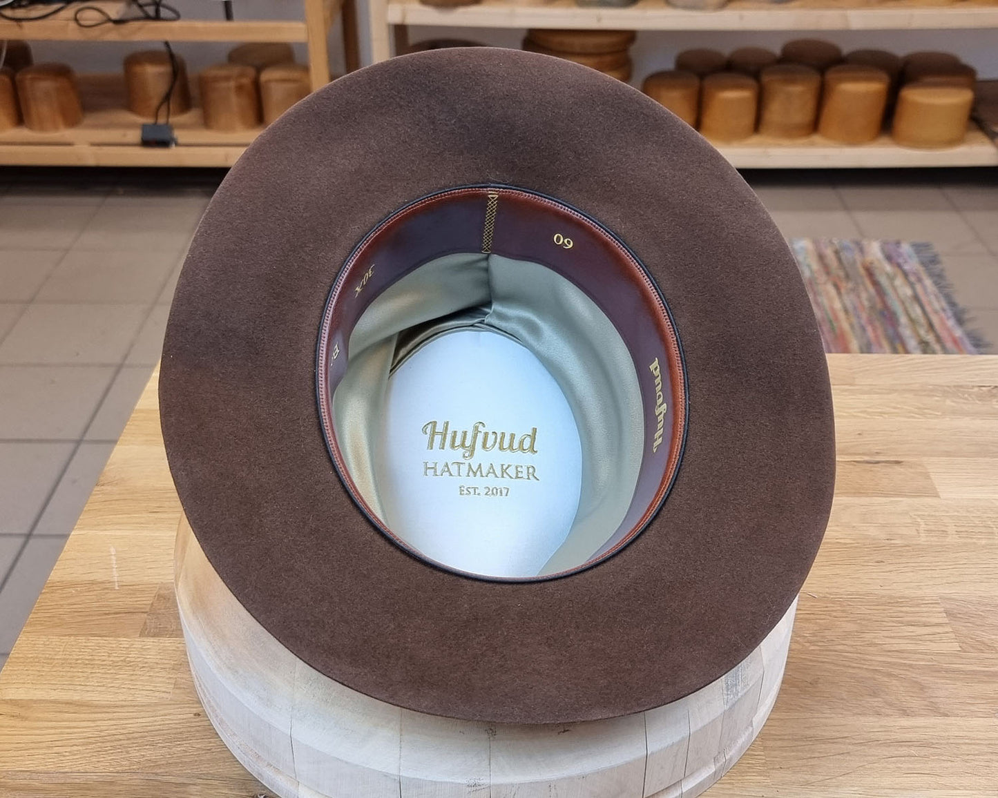 LEIFUR Lucky FEDORA | SABLE BROWN | 30X BEAVER BLEND | SIZE 60, US 7 1/2