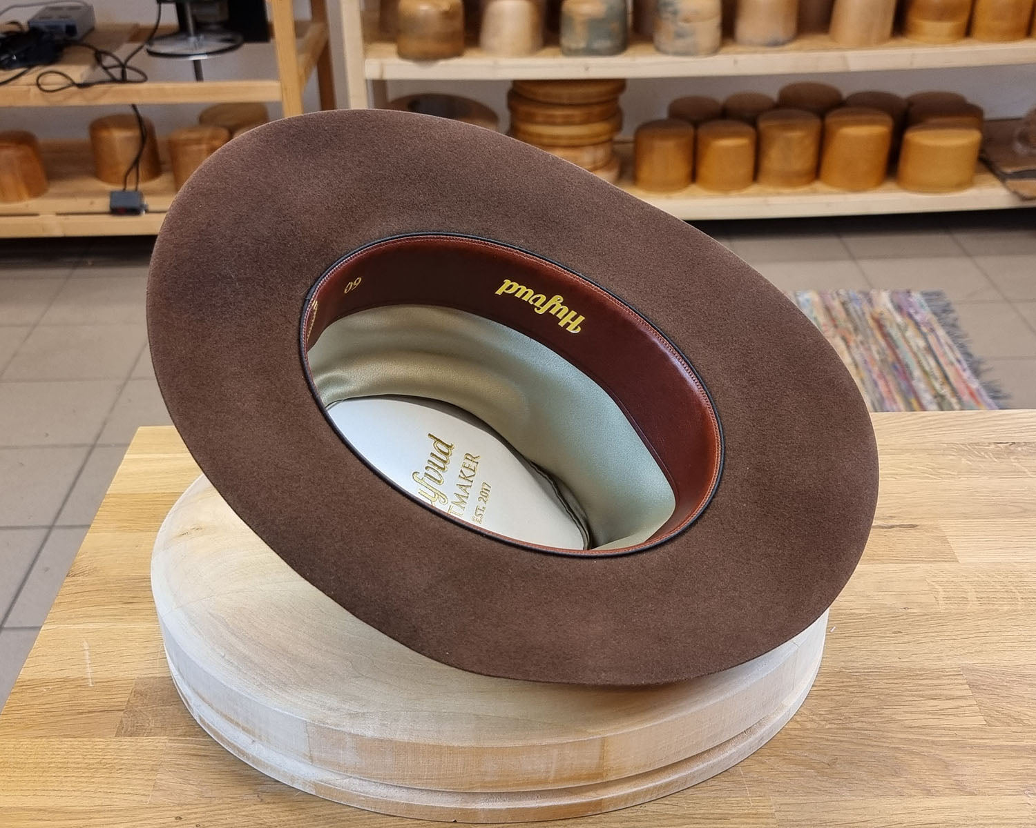 LEIFUR Lucky FEDORA | SABLE BROWN | 30X BEAVER BLEND | SIZE 60, US 7 1/2