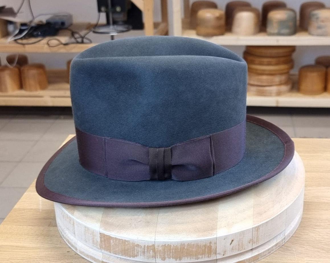 CAGNEY FEDORA | ANTHRACITE | 100X BEAVER | SIZE 59, US 7 3/8