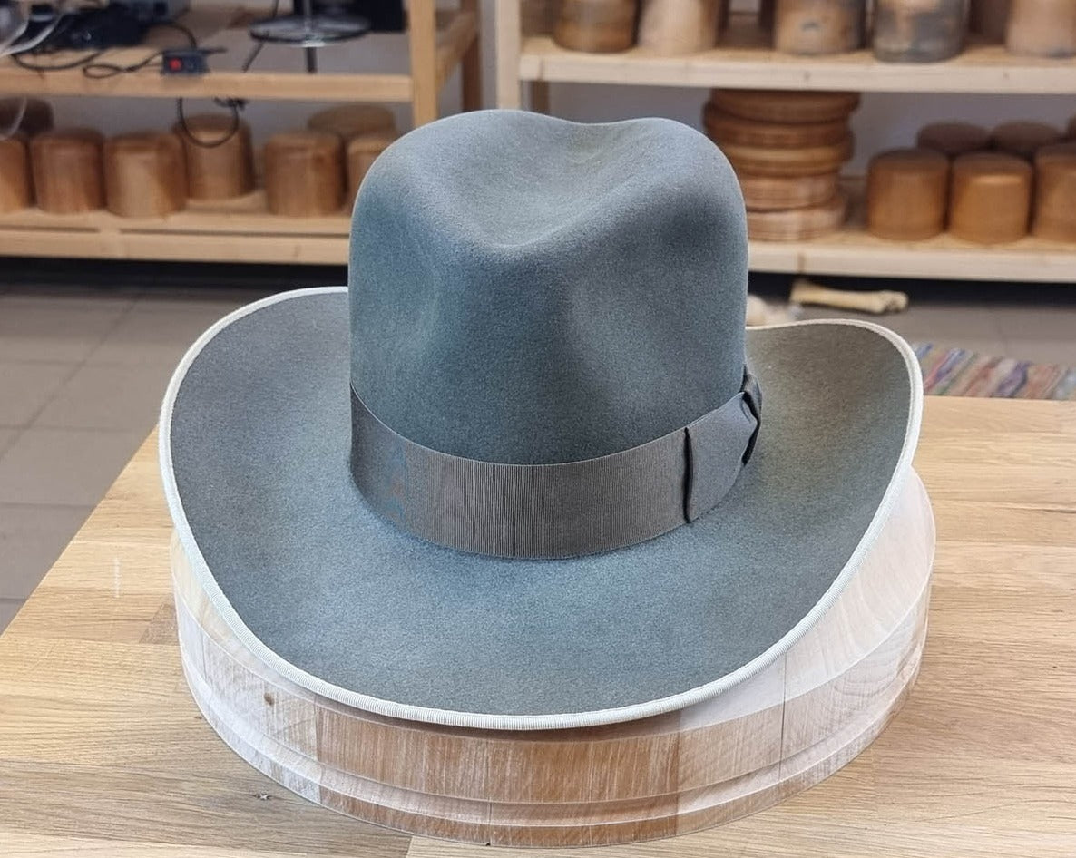 WESTERN RESTORATION | 4X BEAVER BLEND | GRAY | SIZE 58, US 7 1/4