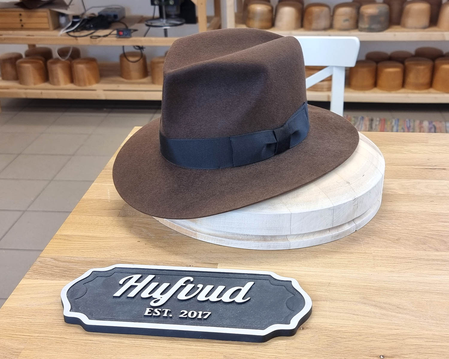 LEIFUR Lucky FEDORA | SABLE BROWN | 30X BEAVER BLEND | SIZE 59, US 7 3/8