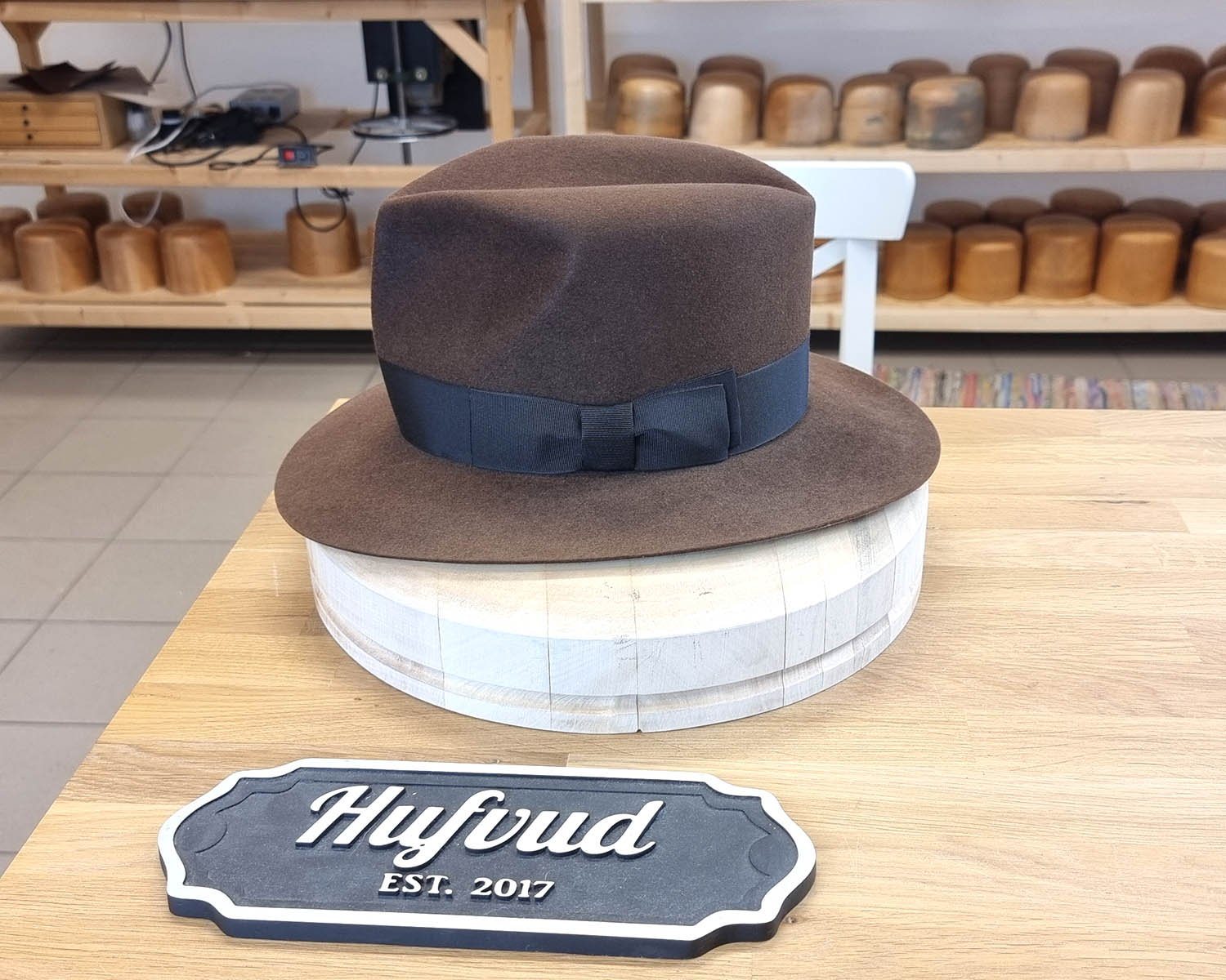 LEIFUR Lucky FEDORA | SABLE BROWN | 30X BEAVER BLEND | SIZE 59, US 7 3/8