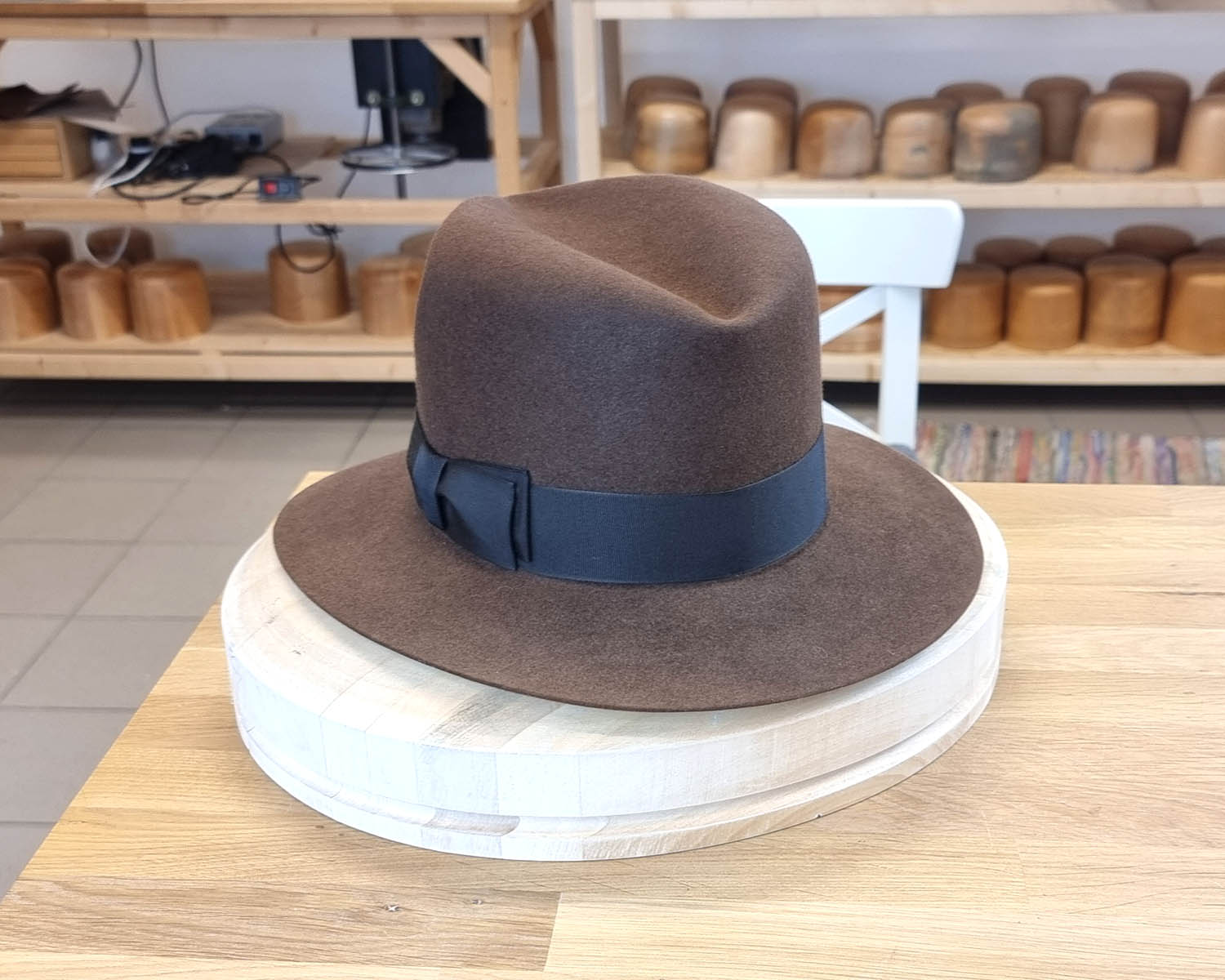 LEIFUR Lucky FEDORA | SABLE BROWN | 30X BEAVER BLEND | SIZE 59, US 7 3/8