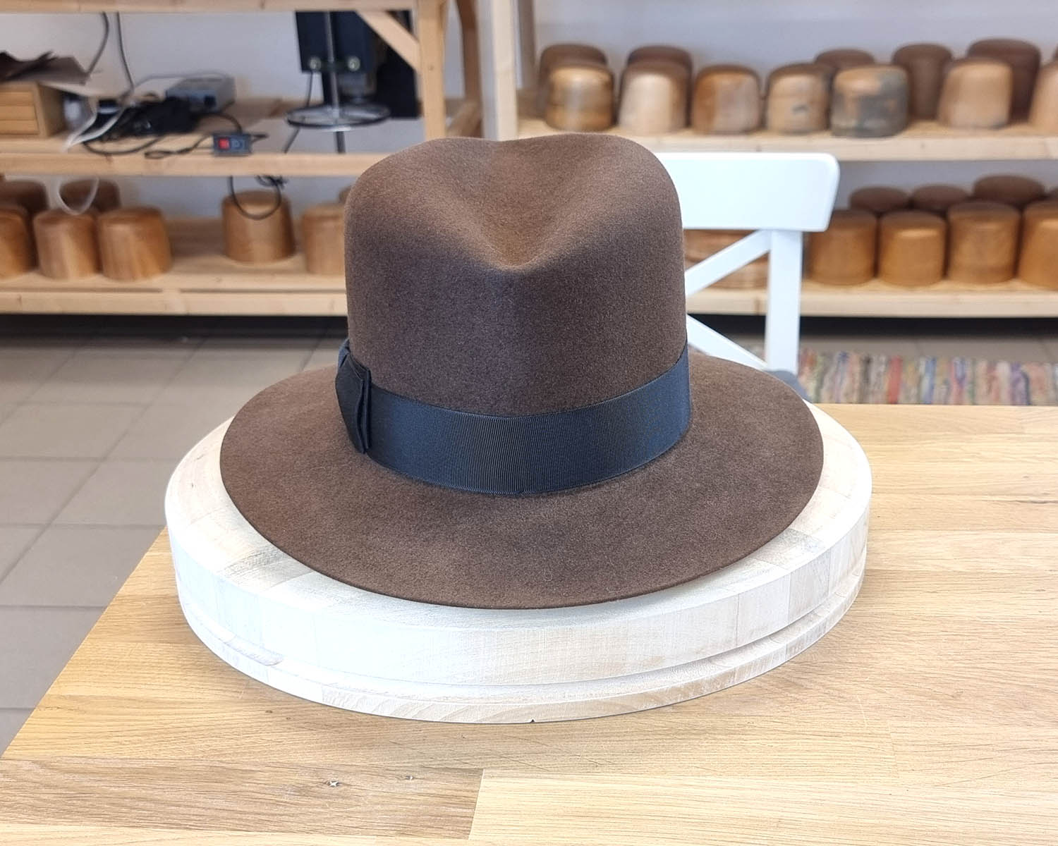 LEIFUR Lucky FEDORA | SABLE BROWN | 30X BEAVER BLEND | SIZE 59, US 7 3/8