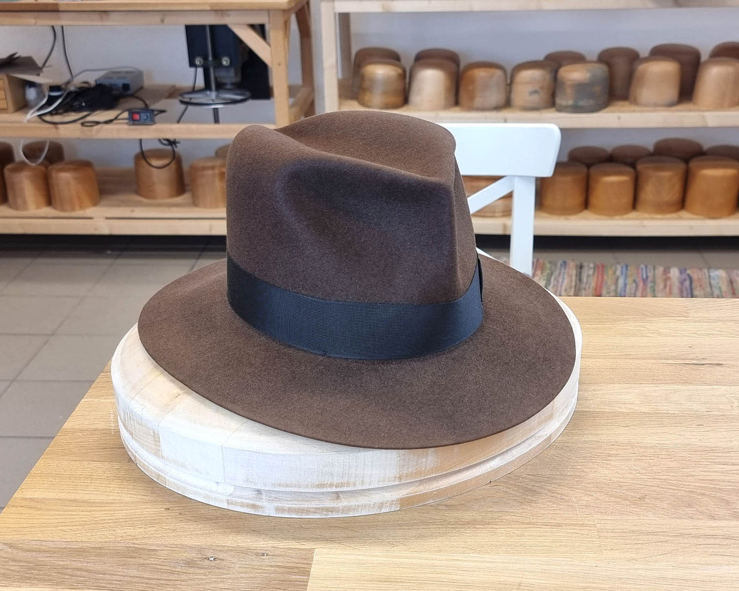 LEIFUR Lucky FEDORA | SABLE BROWN | 30X BEAVER BLEND | SIZE 59, US 7 3/8