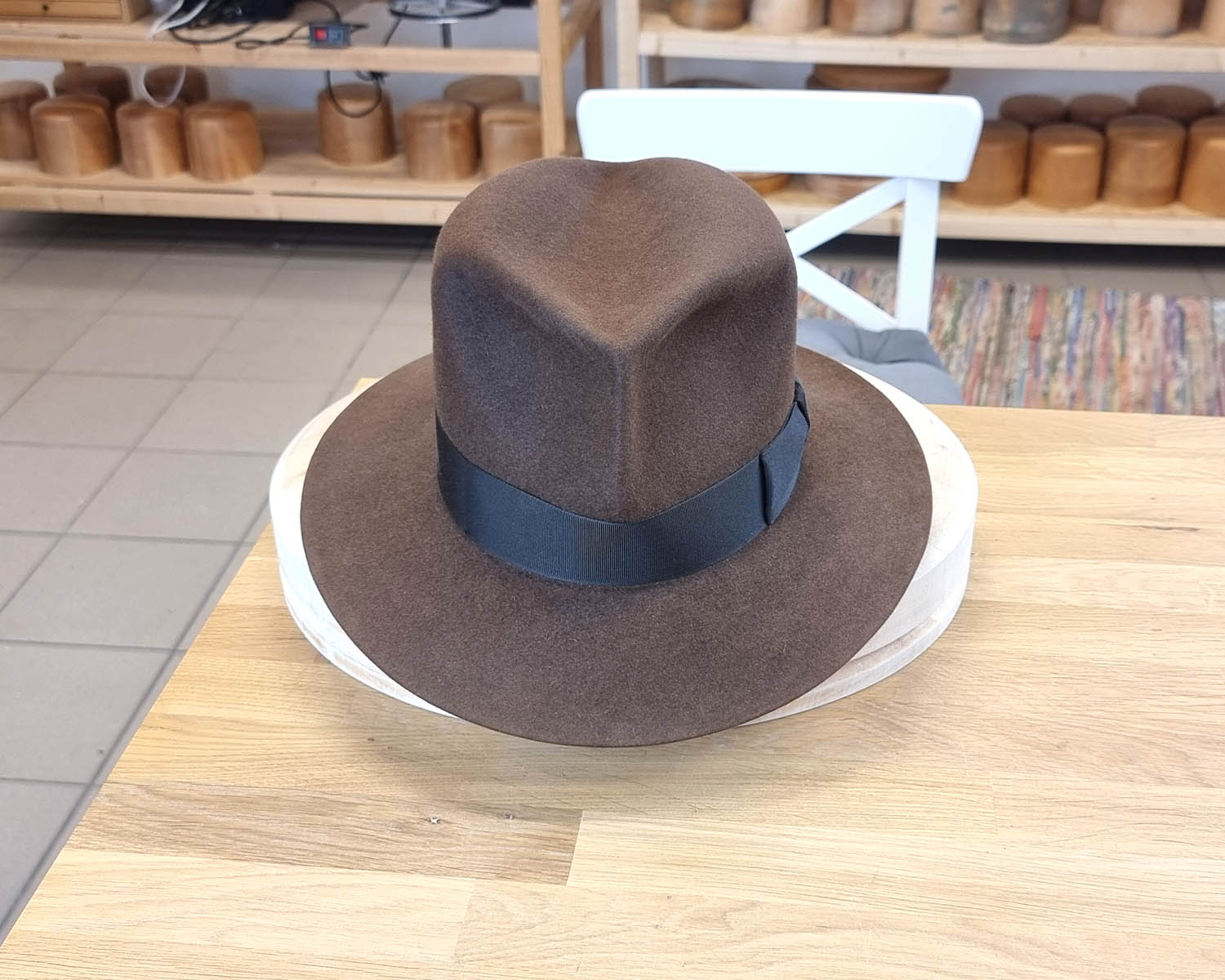 LEIFUR Lucky FEDORA | SABLE BROWN | 30X BEAVER BLEND | SIZE 59, US 7 3/8