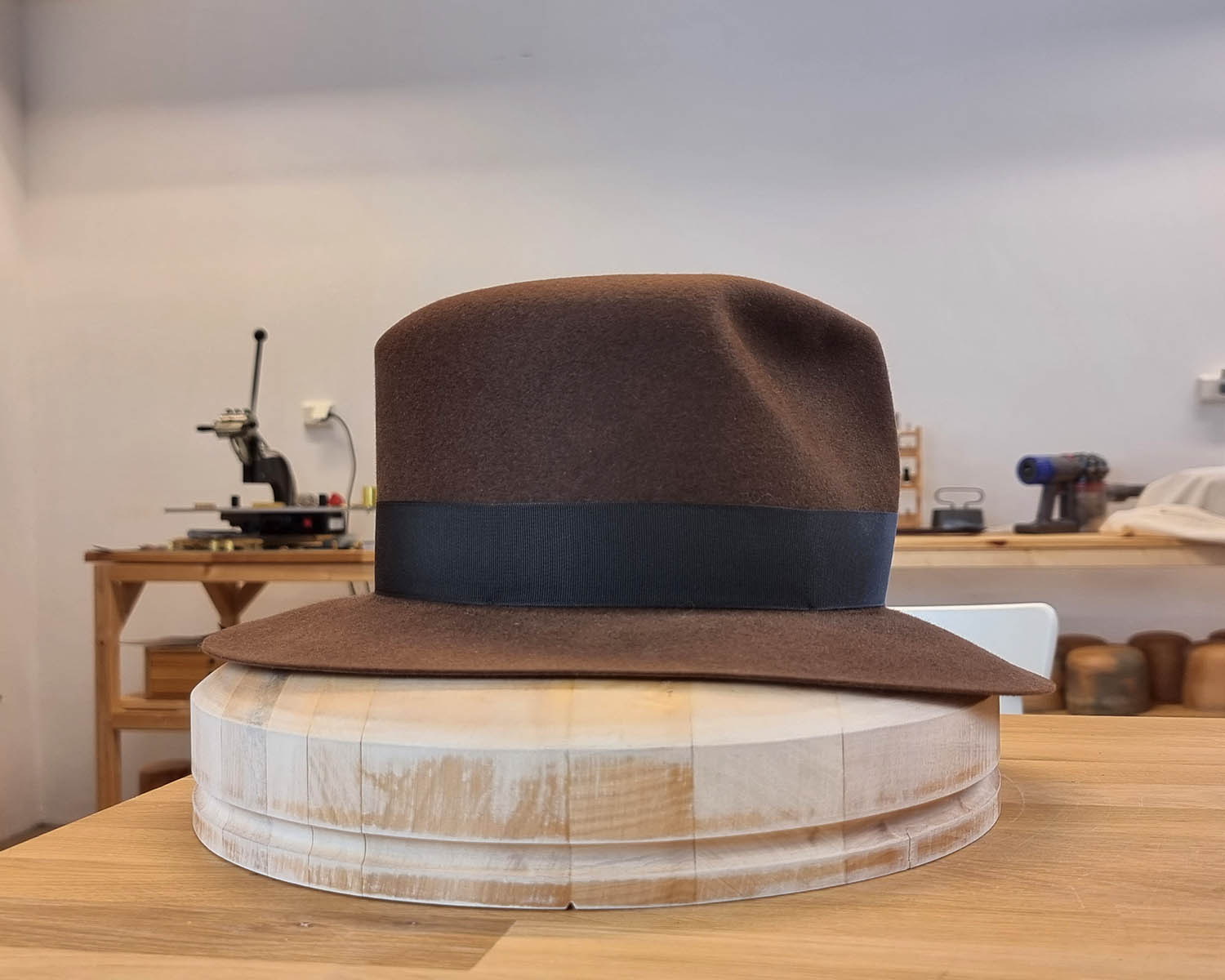 LEIFUR Lucky FEDORA | SABLE BROWN | 30X BEAVER BLEND | SIZE 59, US 7 3/8