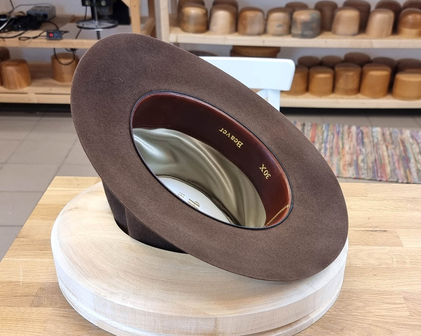 LEIFUR Lucky FEDORA | SABLE BROWN | 30X BEAVER BLEND | SIZE 59, US 7 3/8