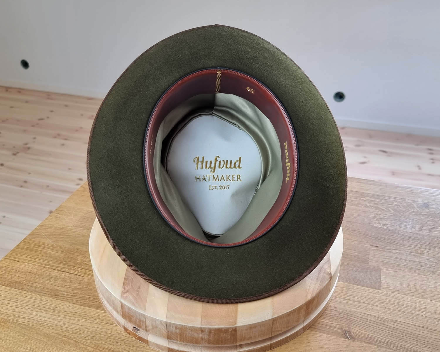 WHIPPET FEDORA | DELUXE RABBIT & HARE BLEND | MOSS GREEN | SIZE 59, US 7 3/8