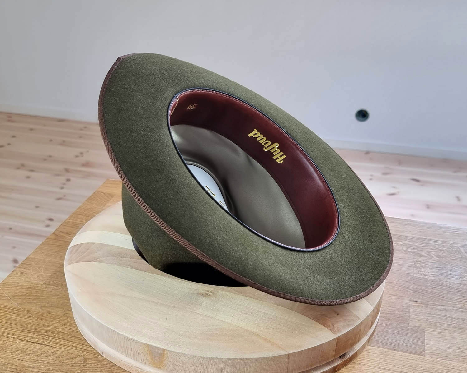 WHIPPET FEDORA | DELUXE RABBIT & HARE BLEND | MOSS GREEN | SIZE 59, US 7 3/8