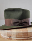 WHIPPET FEDORA | DELUXE RABBIT & HARE BLEND | MOSS GREEN | SIZE 59, US 7 3/8