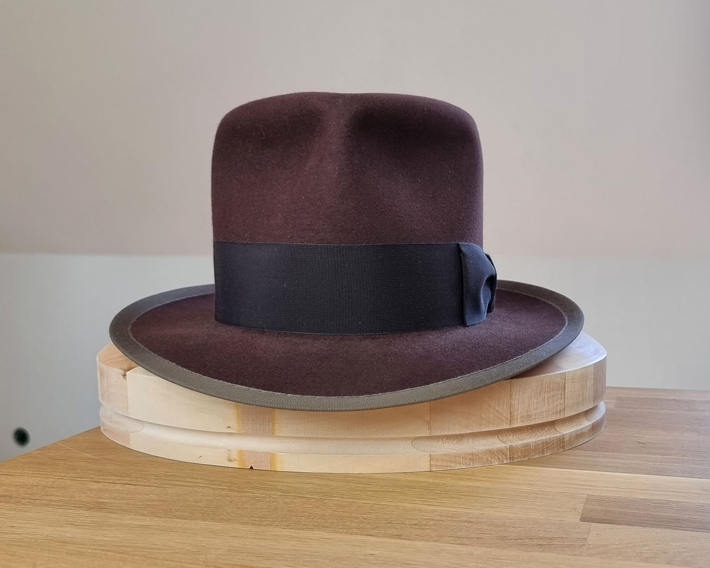 WHIPPET FEDORA | 50X BEAVER BLEND | DARK BROWN RUST | SIZE 61, US 7 5/8