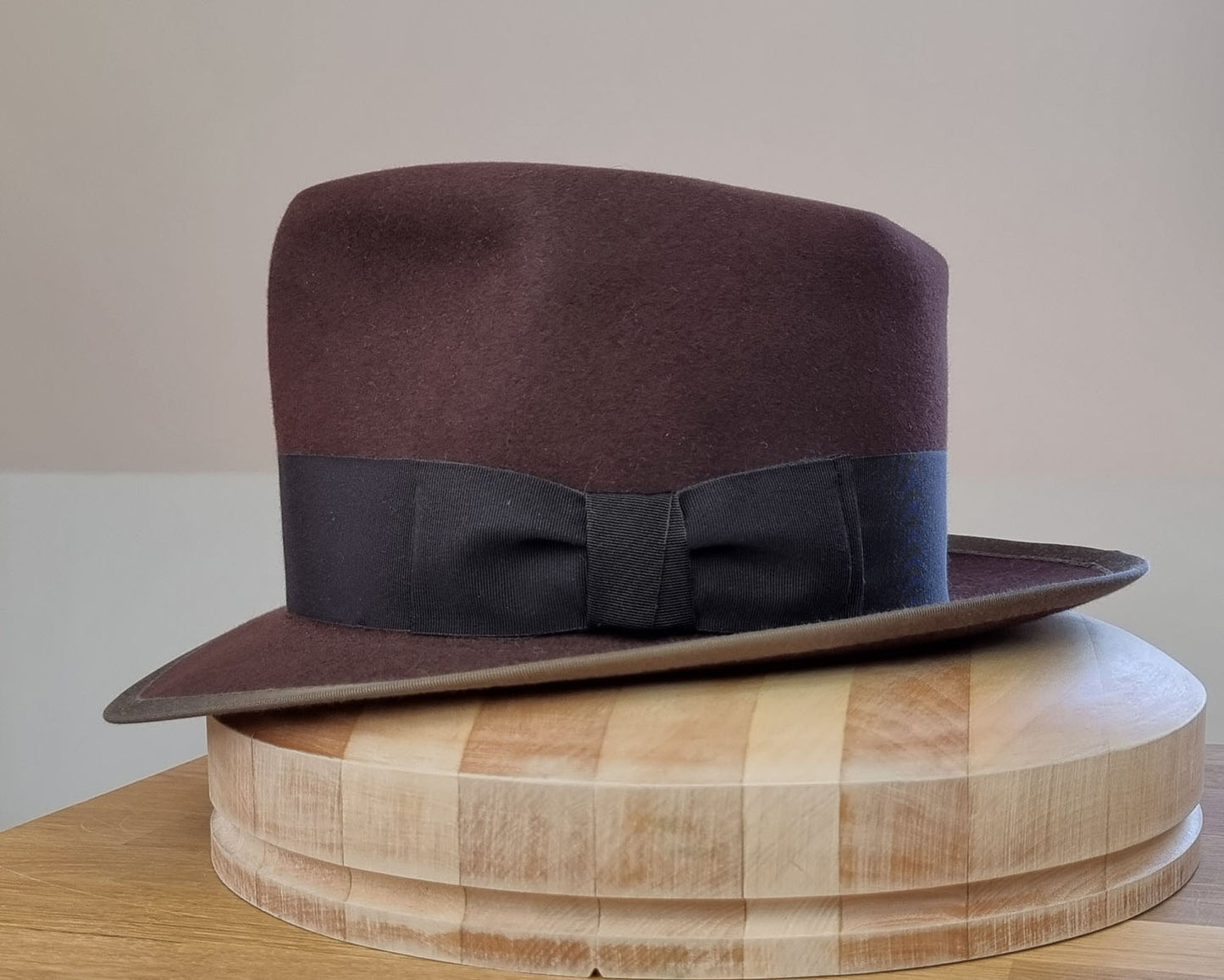 WHIPPET FEDORA | 50X BEAVER BLEND | DARK BROWN RUST | SIZE 61, US 7 5/8