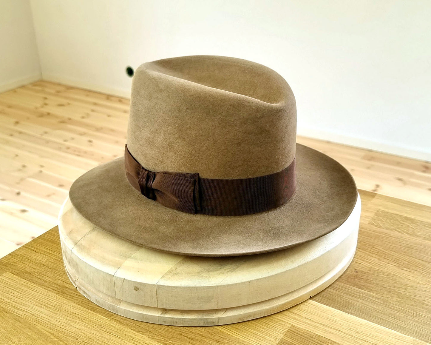 LEIFUR Adventure FEDORA | WESTERN REMAKE 4X BEAVER | VINTAGE ACORN COLOR | SIZE 60, US 7 1/2